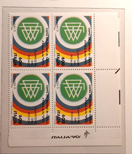 ITALIA '90 QUARTINA CON LA