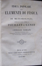ELEMENTI DI FISICA E DI METEOROLOGIA - MILANO TURATI 1853