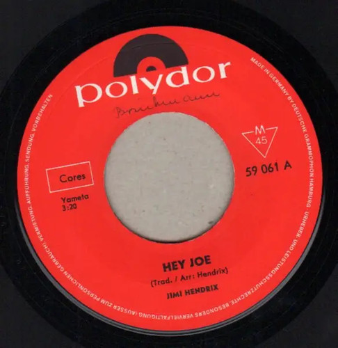 Jimi hendrix hey joe - /, stone