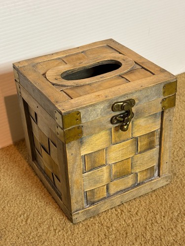 Baule rustico porta fazzoletti