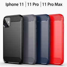 Custodia cover morbida in fibra di carbonio per Apple IPhone 11 / 11 Pro / Max
