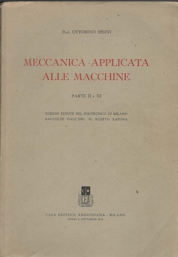 Meccanica applicata alle - meccanica,