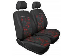 Coprisedili Anteriori Auto 1+1 Fodere in Velluto Rosso per BMW 4 I I Fl