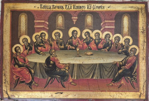Antica icona russa ultima - antica, "ultima