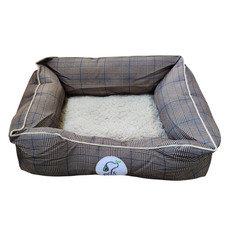 Cuccia Cane Interno Taglia Piccola Medio Lavabile antiscivolo fantasia scozzese