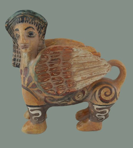 Statua greca antica sfinge