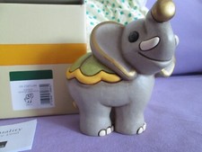 THUN - ELEFANTE MEDIO CON QUADRIFOGLIO - NUOVO CON SCATOLA