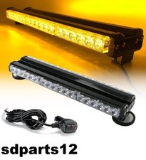 Barra Lampeggiante 36 LED Arancio Magnetico per Auto Furgoni Veicoli Emergenza