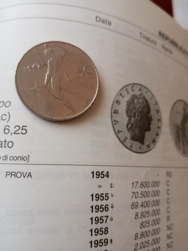 Moneta lire del 1962 - da,