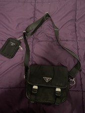 Borsello Prada con pochette nero