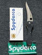 Raro Spyderco Shabaria C59BMP originale VG-10, nero Micarta nuovo con scatola!