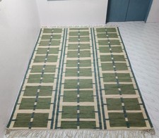 IKEA STOCKHOLM 2025 tappeto tessuto piatto vintage scandinavo svedese kilim tappeto 5 x 8 piedi