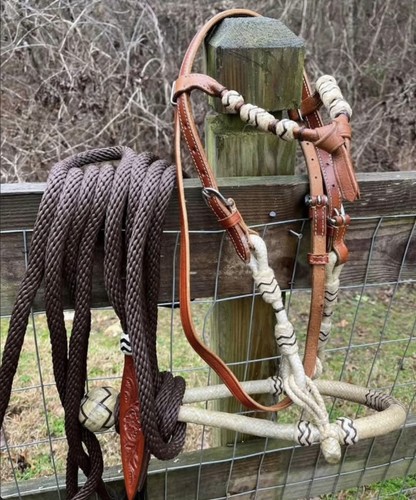 Bitless hackamore pelle - bitless,