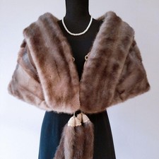 Poncho donna SAGA VISONE collo