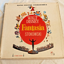 BOX WALT DISNEY  FANTASIA CON 3 VINILI BUONE CONDIZIONI COME IN FOTO