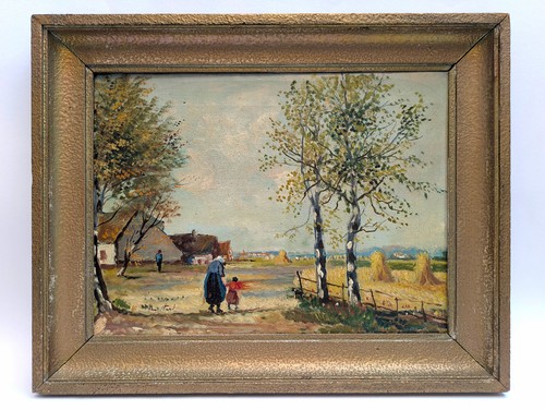 Dipinto olio firmato van - van, stato