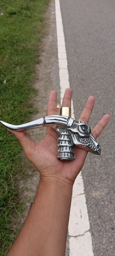 Testa manico canna drago