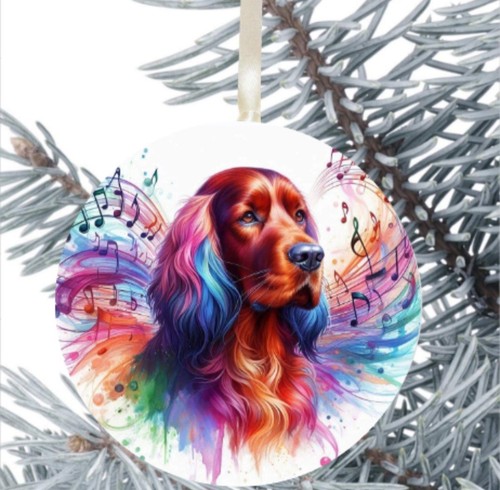 Setter rosso cane regalo