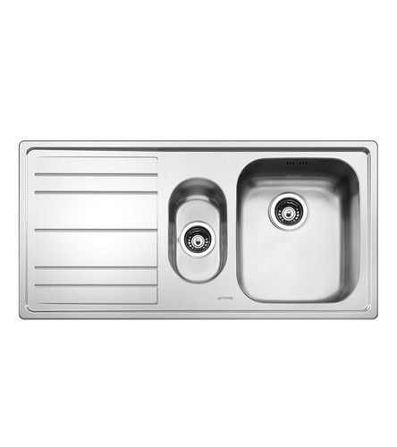 Lavello smeg le102s2 inox - 1, +