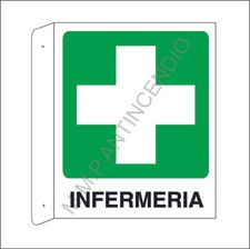 Cartello Segnaletico bifacciale Infermeria