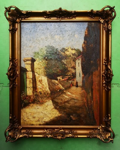 Macchiaioli dipinto paesaggio - dipinto,,