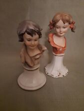 SCULTURE STATUETTE CERAMICA BISQUIT FIRMATE NICO VENZO BASSANO 