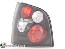 Coppia fari fanali posteriori per VW Volkswagen Polo 9N 2001-2005 fondo nero**