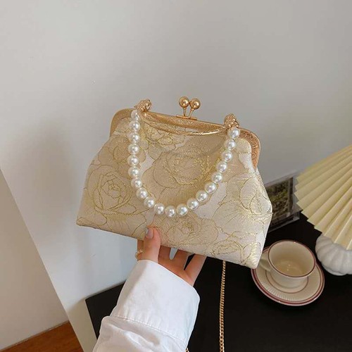 Pochette broccato seta - in, di