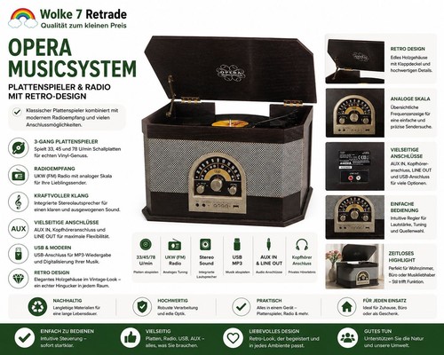 Opera musicsystem retro - opera,