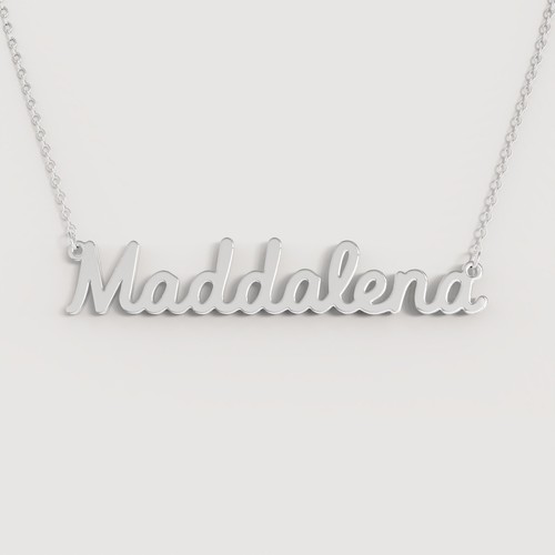 Collana nome donna - donna, acciaio