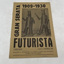FABIO MAURI - Gran Serata futurista 1909-1930 - BROSSURA 1982