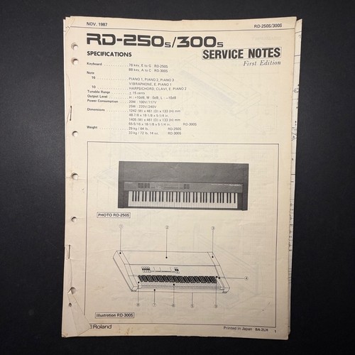 Vintage roland 250s 300s - vintage, rd-250s/300s