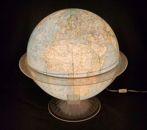 Mappamondo illuminato national - illuminato,