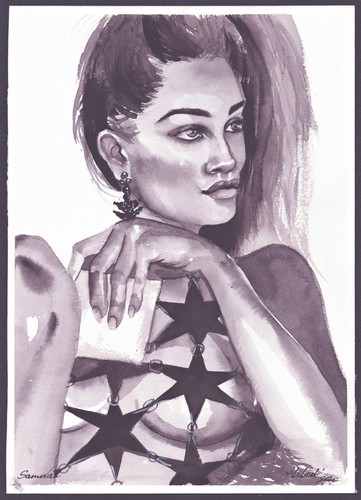 Disegno acquerello erotico - disegno,