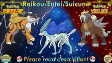 🍊Shiny Non-shiny Raikou Entei Suicune Bundle 6IV🍇Scarlet Violet HOME (💯Legale)