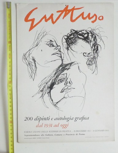 Guttuso locandina cartoncino - guttuso,