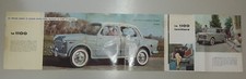FIAT 1100  brochure pubblicitaria anni '50 Italiano - rovinata-