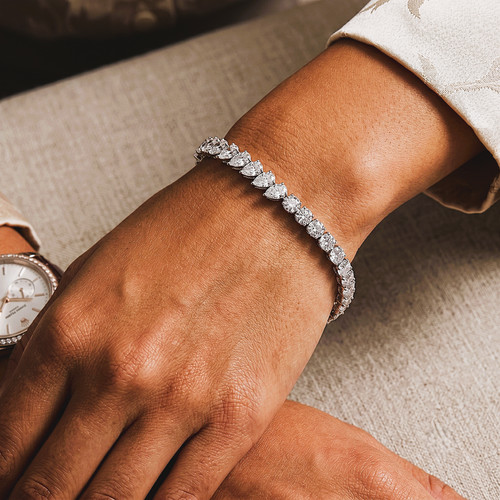 Bracciale tennis platino - bracciale, 12