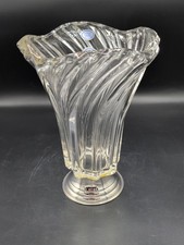 Vaso In Cristallo E Argento