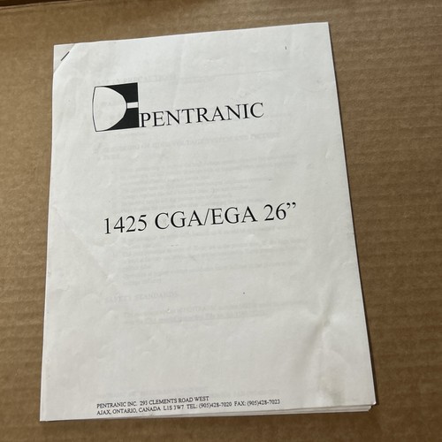 Pentranic monitor 1425 - monitor, cga/ega