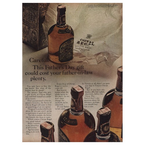 1963 chivas regal regalo - chivas, regal: