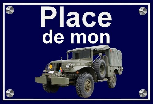 Plaque place mon dodge - place, (