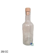 BOTTIGLIA REGINETTA 250 CC CON TAPPO IN SILICONE PER LIQUORE AMARO LIMONCELLO