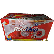 Rotomop Superfive Mocio Rotante Microfibra Secchio Strizzatore rosso mod. grande