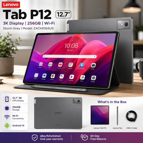 Lenovo tab p12 3k - lenovo, 256gb