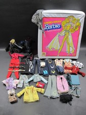 Astuccio bambola moda Barbie sogno d'oro vintage con accessori vestiti assortiti