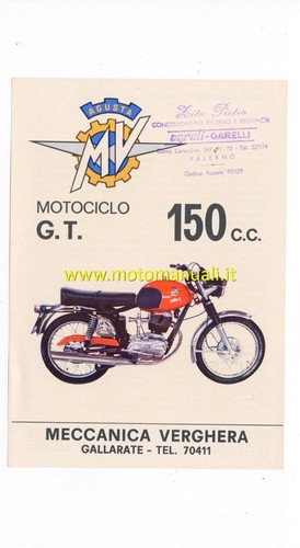 Agusta 150 1970 depliant - agusta,