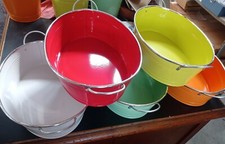 5 Ciotola Cesto Metallo di deversi colori