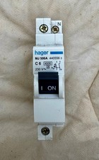 INTERRUTTORE AUTOM MAGNETOTERMICO HAGER MJ 506A C6 NUOVO 1P+N 6A 4,5KA 230V