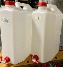 COPPIA DI ICS TANICA IN PLASTICA PER ALIMENTI CON RUBINETTO lt. 20